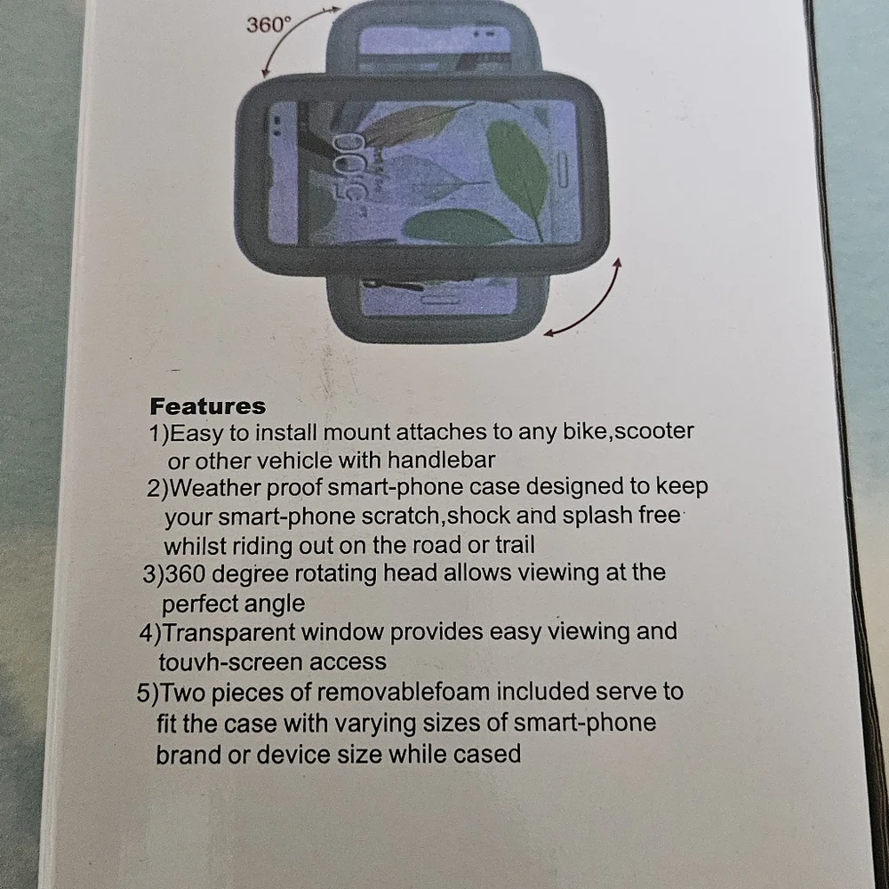 Bicyclist Weather Resistant Bike Mount for Smartphones Bicycle Accessory Gift